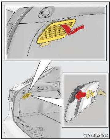LEXUS RX AL20 Phase 1 (2015-2019) - Lorsque la trappe à carburant ne peut pas être ouverte - 1