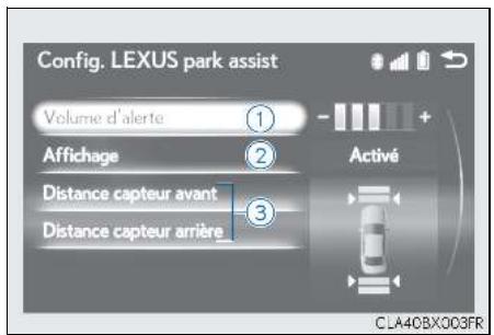 LEXUS RX AL20 Phase 1 (2015-2019) - Réglage du capteur d'aide au stationnement Lexus - 1