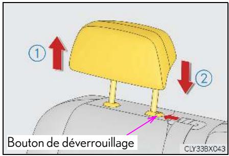 LEXUS RX AL20 Phase 1 (2015-2019) - Réglage horizontal (sur modèles équipés) - 2