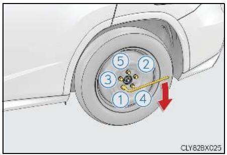 LEXUS RX AL20 Phase 1 (2015-2019) - Installation de la roue de secours - 5