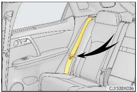LEXUS RX AL20 Phase 1 (2015-2019) - ■ Relèvement des dossiers de sièges arrière (siège à réglage manuel) - 2