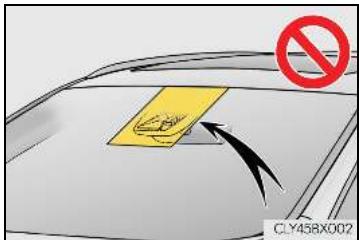 LEXUS RX AL20 Phase 1 (2015-2019) - ■ Pour éviter tout dysfonctionnement du capteur de caméra - 1