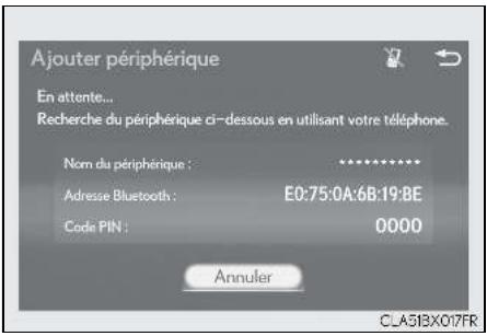 LEXUS RX AL20 Phase 1 (2015-2019) - Comment enregistrer un dispositif Bluetooth® - 1