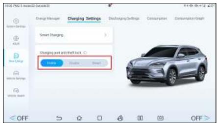 BYD Seal U (2023) - Fonction de commande du verrouillage antivol du port de charge - 1