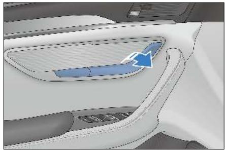 BYD Seal U (2023) - Ouverture des portières à l'aide de la poignée interieure - 1