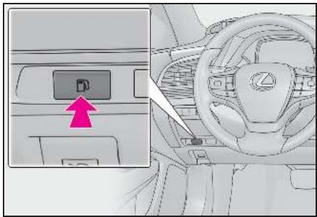 LEXUS LS XF50 Phase 2 (2020) - Ouverture du bouchon de réservoir à carburant - 1