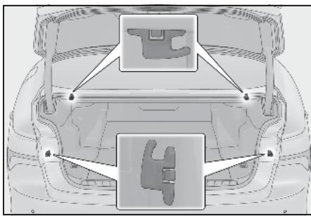 LEXUS LS XF50 Phase 2 (2020) - Crochets pour sac à provisions - 1