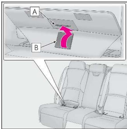 LEXUS LS XF50 Phase 2 (2020) - ■ Installation avec ancrage inférieur ISOFIX (siège de sécurité infant ISOFIX) - 2