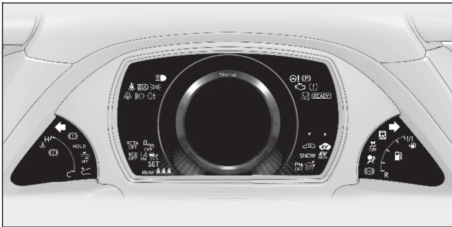 LEXUS LS XF50 Phase 2 (2020) - Témoins et tímoins d'advertisement affichés sur le combiné d'instruments - 1
