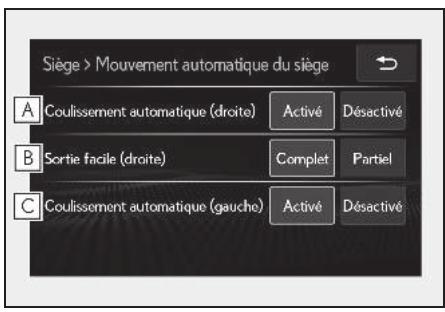 LEXUS LS XF50 Phase 2 (2020) - Fonctionnement automatique des sièges - 1