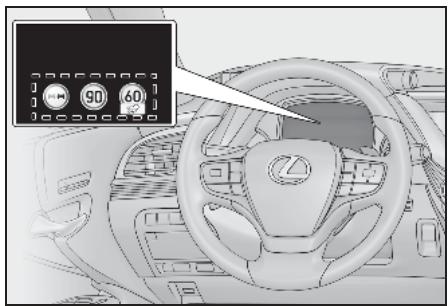 LEXUS LS XF50 Phase 2 (2020) - Indication sur l'écran multifonctionnel - 1