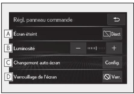 LEXUS LS XF50 Phase 2 (2020) - Écran des réglages du panneau multi-fonctions arrêté - 1