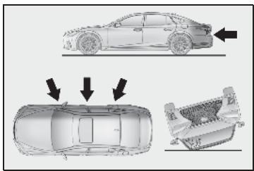 LEXUS LS XF50 Phase 2 (2020) - Commande de déploiement d'airbag SRS liée au PCS (vehicules avec système de sécurité Lexus + A) - 2