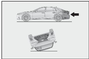 LEXUS LS XF50 Phase 2 (2020) - Commande de déploiement d'airbag SRS liée au PCS (vehicules avec système de sécurité Lexus + A) - 5
