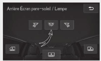 LEXUS LS XF50 Phase 2 (2020) - Utilisation du panneau multi-fonctions arrrière (sur modèles équipés) - 1