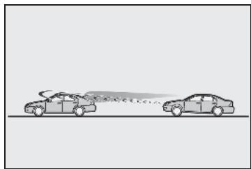 LEXUS LS XF50 Phase 2 (2020) - Lorsque le capteur risque de ne pas détecter correctement le vehicule qui precede - 2