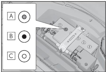 LEXUS LS XF50 Phase 2 (2020) - Vérification de l'etat de la batterie 12 V - 1