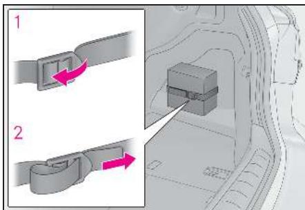 LEXUS LS XF50 Phase 2 (2020) - Sangle de maintain pour trousse de premiers secours - 1