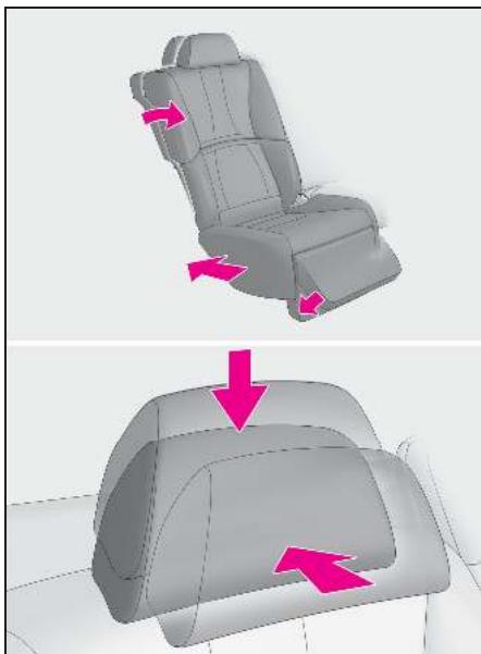 LEXUS LS XF50 Phase 2 (2020) - Lors de l'installation d'un siège de sécurité infant sur un siège électrique arrêté (sur modèles équipés) - 1