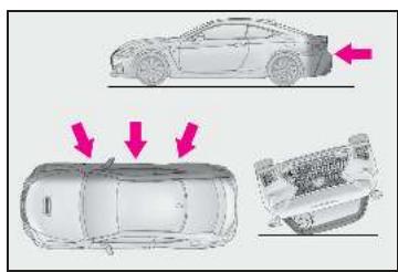 LEXUS Lexus RC F XC10 Phase 2 (2018) - ■ Composants du système d'airbags SRS - 3