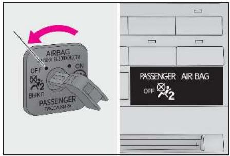 AIRBAG OFF ON BEIKL PASSENGER TAGCANTOM PASSENGER AIR BAG OFF 2