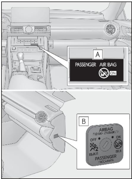 A PASSENGER AIR BAG B AIRBAG OFF ON BUKUI BIKII PASSENGER COCALIKIN