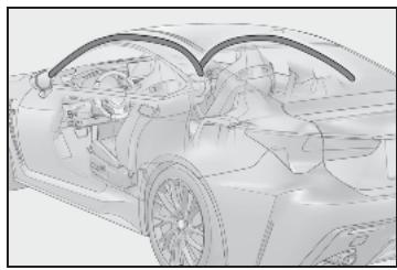 LEXUS Lexus RC F XC10 Phase 2 (2018) - ■ Composants du système d'airbags SRS - 10