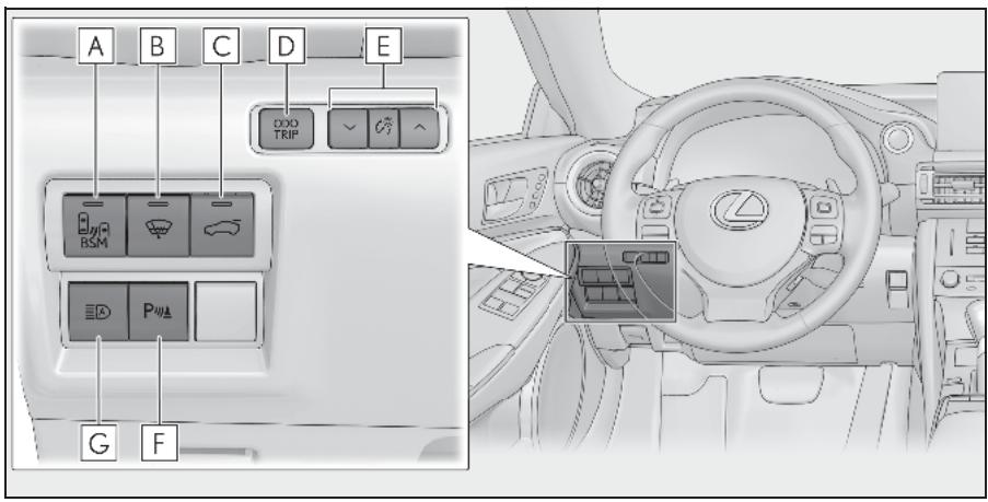 LEXUS Lexus RC F XC10 Phase 2 (2018) - ■ Commandes (véhicules à conduite à gauche) - 1
