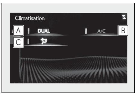 Climatisation A | DUAL | A/C B C