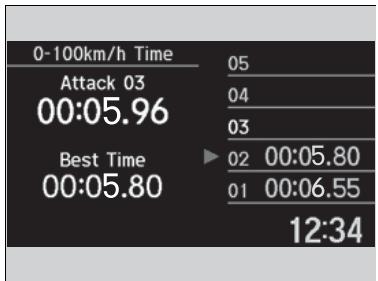 Honda Civic 9 Phase 1 (2012-2015) - 0-100 km/h ou 0-60 mph*1 Time* - 1