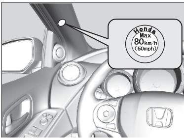 Honda Civic 9 Phase 1 (2012-2015) - Répartition de l'endet d'étanchéité dans le pneumatique - 1