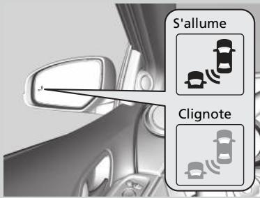 Honda Civic 9 Phase 1 (2012-2015) - Lorsque le système detecte un vehicule - 1