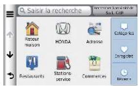 Honda Civic 9 Phase 1 (2012-2015) - Navigation—Saisir une destination - 1