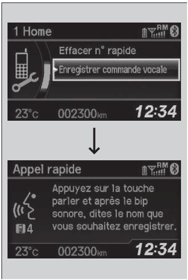 Honda Civic 9 Phase 1 (2012-2015) - Pourajouter une commande vocalea un numero rapide enregistré - 1