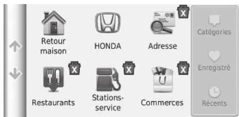 Honda Civic 9 Phase 1 (2012-2015) - HOME Navigation Ou aller ? Supprimer raccourci(s) - 1