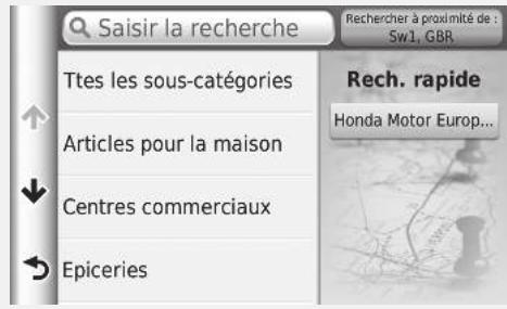 Honda Civic 9 Phase 1 (2012-2015) - Ecran Recherche rapide - 1