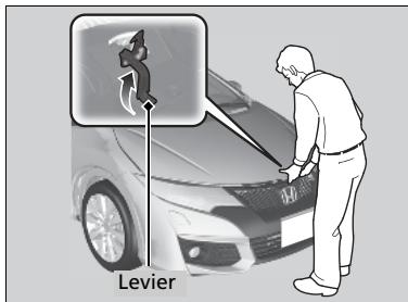 Honda Civic 9 Phase 1 (2012-2015) - Ouverture du capot - 2