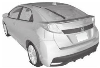 Honda Civic 9 Phase 1 (2012-2015) - Modèle avec trousse de réparation des pneus - 1