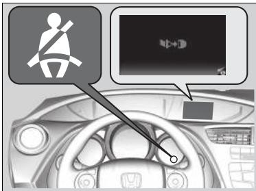 Honda Civic 9 Phase 1 (2012-2015) - Dispositif de rappel de ceinture de sécurité - 1