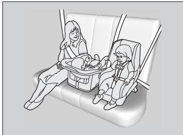 Honda Civic 9 Phase 1 (2012-2015) - Les enfants doivent etre convenablement retenus sur un siège arriere du vehicule. - 1