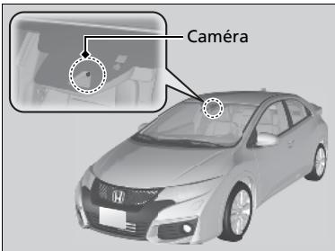 Honda Civic 9 Phase 1 (2012-2015) - Caméra du système d'alerte de franchissement de ligne - 1