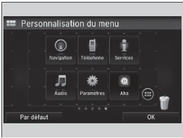 Honda Civic 9 Phase 1 (2012-2015) - Modification de la disposition des iconônes de l'écran d'accueil - 1