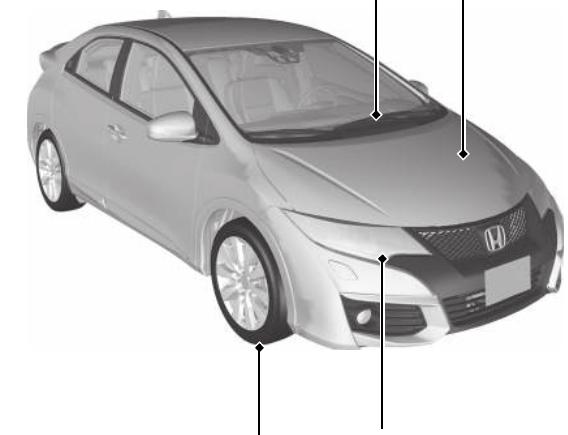 Honda Civic 9 Phase 1 (2012-2015) - Balais d'essuie-glace - 1