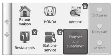 Honda Civic 9 Phase 1 (2012-2015) - HOME Navigation Ou aller ? Supprimer raccourci(s) - 2