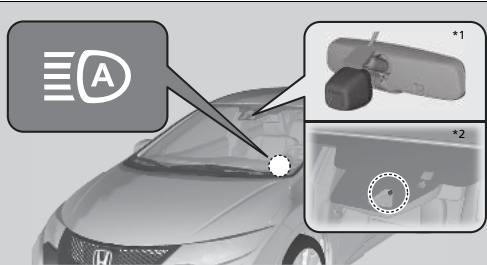 Honda Civic 9 Phase 1 (2012-2015) - Le système fonctionne dans les cas suivants : - 1
