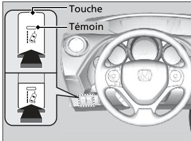 Honda Civic 9 Phase 1 (2012-2015) - Système d'alerte de franchissement de ligne activé et désactivé - 1