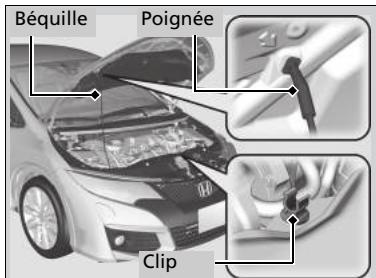 Honda Civic 9 Phase 1 (2012-2015) - Ouverture du capot - 3