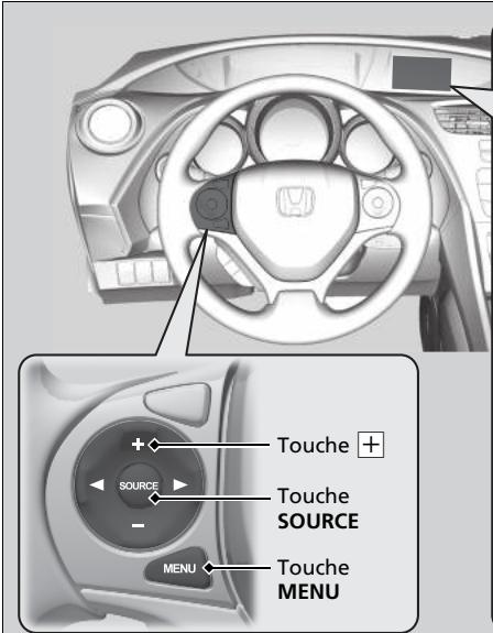 Honda Civic 9 Phase 1 (2012-2015) - Affichage des informations de rappel d'entretien - 1