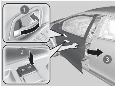 Honda Civic 9 Phase 1 (2012-2015) - Verrouillage d'une porte sans utiliser de clé - 1