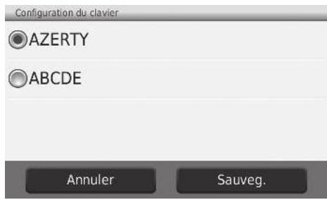 Honda Civic 9 Phase 1 (2012-2015) - HOME Navigation Langue et clavier Configuration du clavier - 1